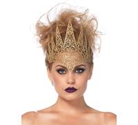 Couronne Maléfique Or Femme Halloween Taille Unique Doré
