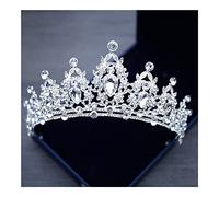 Couronne Mariage Cheveux Tiara Crystal Bridal Tiara Couronne Couronne Couleur Diadem Voile Tiaras Cheveux De Mariage Accessoires Headpieces Bijoux de tête