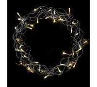 Couronne métallique Ø 30 cm à suspendre - 40 LED - Couronne LED avec minuterie