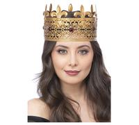 Couronne Métallique Gothique Royale Pour Adultes Roi Reine Déguisement Fantaisie