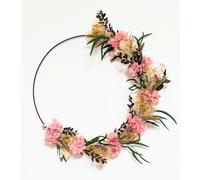 Couronne murale de fleurs séchées d50cm