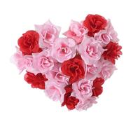 Couronne murale en forme de cœur pour la Saint-Valentin, couleur vive durable, facile à accrocher et à décorer