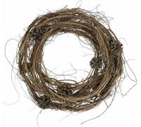 Couronne naturelle branches d'orme cônes couronne de décoration couronne de porte couronne de table Ø35cm H8cm