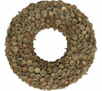 Couronne naturelle Décoration automnale Glands Couronne de porte Couronne murale DIY Ø30cm