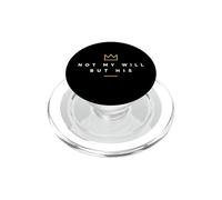 Couronne « Not My Will But His Christian Faith » - Design Minimaliste PopSockets PopGrip pour MagSafe