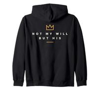 Couronne « Not My Will But His Christian Faith » - Design Minimaliste Sweat à Capuche