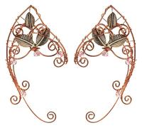 Couronne Oreilles d'elfe avec couronne - Diadème de fée fait main multicolore(02)