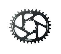 COURONNE OVALE DE COURSE LEONARDI GECKO TRACK SRAM BB30 NOIR 30 DENTS...