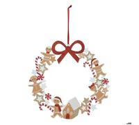 Couronne pain d'épice D.33cm bois - Atmosphera createur d'interieur