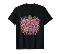 Couronne Papillon Rose Bijou Reine Anniversaire T-Shirt