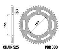Couronne PBR acier C45 revenu 300 - 525