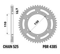 Couronne PBR acier C45 revenu 4385 - 525