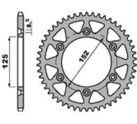 Couronne PBR aluminium ultra - light 4649 - 520 48 dents