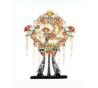 Couronne Phénix Kit De Modèle 3D en Métal À Faire Soi-même, Collection De Mariage Chinois Traditionnel De Style Chinois(Wedding Fan)