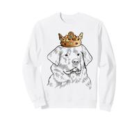 Couronne Portant Un Chien de Terre-Neuve Sweatshirt