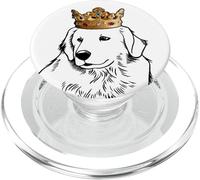 Couronne Portant Un Chien des Pyrénées PopSockets PopGrip pour MagSafe