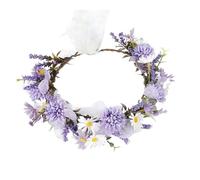 Couronne Porte Entree Couronnes de Fleurs for Filles, Guirlande, Couronne, Bandeau Mariage Baroque, for Cheveux, mariée, diadème Princesse féerique(Color 1)