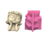 Couronne pour fille - Pot de fleurs en silicone - Moule en résine époxy - Planteur succulent pour décoration en résine - Planteur succulent pour la maison et le bureau - Décoration de bureau