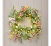 Couronne Pré-éclairée de Marguerites Champêtres