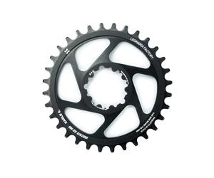 COURONNE RONDE GECKO SRAM GXP LEONARDI RACING 36D NOIR OFFSET 6 MM POUR VÉLO VTT