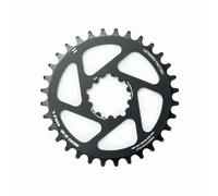 COURONNE RONDE LEONARDI RACING GECKO SRAM BB30 34T NOIR VÉLO VTT