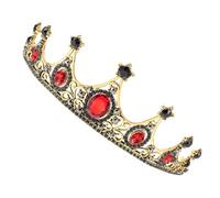 Couronne Rouge en Alliage, Accessoire Cosplay pour Femmes | Coiffe Délicate et Brillante, Confortable à Porter, pour Mariage, Fêtes Costumées et Moments Mémorables
