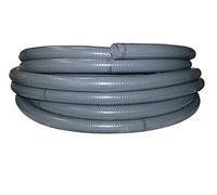 Couronne Rouleau 25m Tuyau Piscine PVC Gris Pression Souple Semi-Rigide à coller diamètre 63mm⌀ extérieur
