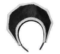 Couronne royale élisabéthaine avec décor de perles | Détail de perles artificielles pour les représentations théâtrales et les vêtements de fête d ' Halloween,
