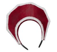 Couronne royale élisabéthaine avec décor de perles | Détail de perles artificielles pour les représentations théâtrales et les vêtements de fête d ' Halloween,