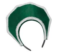 Couronne royale élisabéthaine avec décor de perles | Détail de perles artificielles pour les représentations théâtrales et les vêtements de fête d ' Halloween,