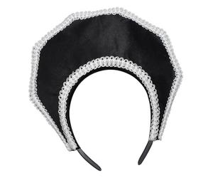 Couronne royale élisabéthaine avec décor de perles | Détail de perles artificielles pour les représentations théâtrales et les vêtements de fête d ' Halloween,