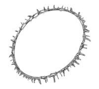 Couronne Royale Épineuse en Métal Argenté pour Cosplay Médiéval | Style Vintage Renaissance, Tenue Confortable Longue Durée, pour Filles et Costumes à Thème