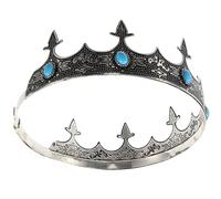 Couronne Royale Homme Vintage en Métal pour Soirée et Bal | Résistante à Décoloration, Design Délicat et Structure Solide, Accessoire Confortable pour Bal, Fête