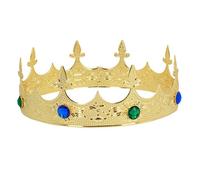 couronne royale métal or strass colorés adulte - boland 64547 Jaune G