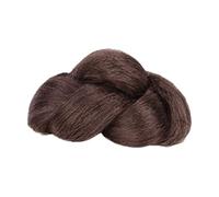 Couronne surélevée pour chignon pour événement nuptial, marron foncé, design léger, accessoire pour cheveux de mariée