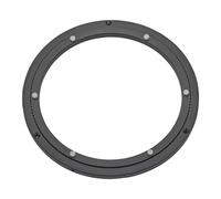Couronne tournante en aluminium noir Ø 304 mm, charge maximale 300 kg, anneau de rotation robuste, sur roulement à billes, inoxydable Plateau tournant pour table tournante