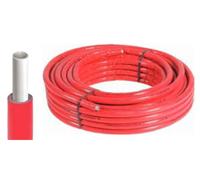 Couronne tube multicouche MULTILAYER PIPE gaine rouge 50 m 20x2 COMISA 87.80.346