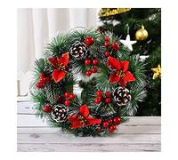 Couronnes Couronne de Noël de 13 Pouces, couronnes de Noël Faites à la Main, décoration de Noël Mixte, décoration intérieure ou extérieure, Couronne Artificielle, décorations de Noël