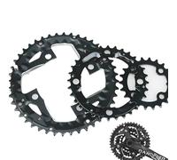 Couronnes Cyclisme 1 pièces 104/64BCD vtt plateau 3*9 vitesses 3*10 vitesses vélo chaîne 22T 24T 32T 42T 44T Triple plaque de vélo vtt pédalier chaîne anneau partie Mono Plateau Vtt ( Color : 9S 22T-3