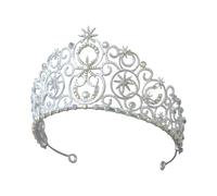 Couronnes de cheveux de mariage romantiques, bandeau de princesse, accessoires pour mariages et concours, couvre-chef de chapelet élaboré