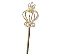 Couronnes de diadème en cristal pour femmes, baguette de sceptre en cristal, diadèmes et couronnes de couleur or/argent, sceptre roi reine, Costumes de fête de mariage, accessoires de poche,