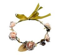 Couronnes de fleurs de mariée pour mariage, guirlandes florales, couronnes de cheveux, couleur vive, bandeau de fleurs pour femmes, couvre-chefs de mariée