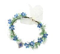 Couronnes de fleurs élégantes en cristal avec ruban respirant léger Accessoires pour cheveux pour photographie quotidienne Tulle Ruban Bandeaux