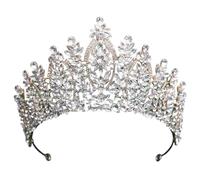 Couronnes de mariage en cristal for reines, princesse, grands diadèmes mariée, concours beauté, bijoux cheveux, coiffure Pour Une Soirée