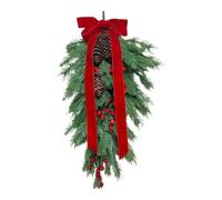 Couronnes De Noël 17,7 Pouces | Butin en Forme De Larme D'aiguille De Pin A