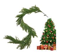 Couronnes de Noël | Décoration réaliste de Couronne et Guirlande de Noël,Décorations végétales imperméables pour fêtes Porche Maison fenêtre Cuisine cheminée Maison Action de
