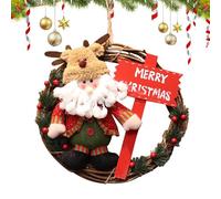 Couronnes de Noël - Noël avec Décorations Végétales pour La Maison,Guirlande Rustique Fenêtre avec Baies | pour Porche Cheminée Couloir Cuisine Salon Balcon Intérieur