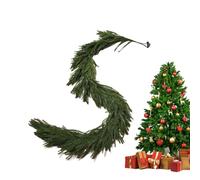 Couronnes de Noël pour Porte d'Entrée - Guirlande de Couronne de Noël Réaliste pour Extérieur | Décorations Végétales Festives Guirlande Imperméable pour Porche Thanksgiving Maison Hiver Cheminée Auto