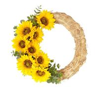 Couronnes de paille - 11,81 pouces, 13,78 pouces guirlande de paille de Noël, guirlande de corde de paille | Pour l'hiver, tous les jours, Noël, vacances, anniversaire, fête, bureau, maison, chambre