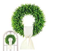 Couronnes de porte d'entrée | Réaliste résistant aux intempéries, couronne de verdure artificielle pour porte d'entrée, arbre, mur, intérieur, campagne, mariage, fête, printemps, été et